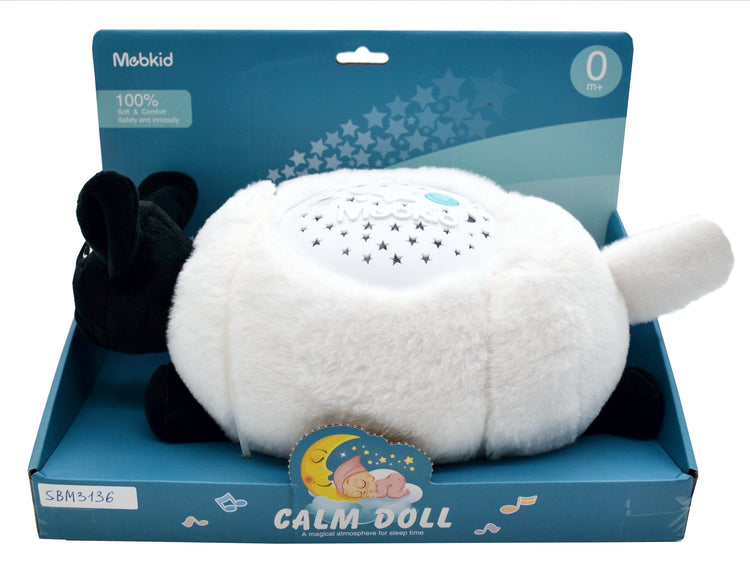 S.B. Toys Peluche mouton veilleuse projecteur d'étoiles musicale pour bébé - Simple Boutique