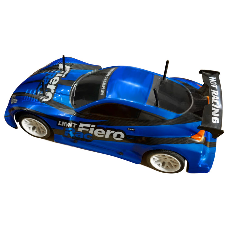 S.B. Toys Voiture de course téléguidée 2,4 GHz, 15 à 20 km/h, bleue - Simple Boutique