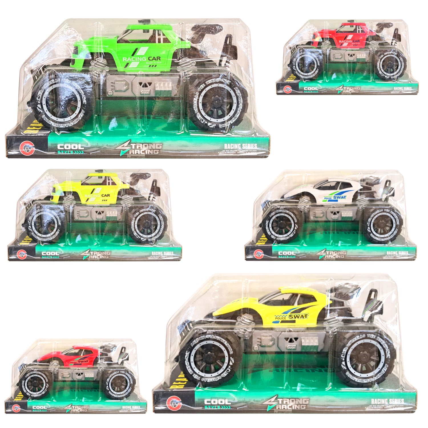 S.B. Toys Voiture de course tout-terrain jouet à grosses roues, modèles assortis - Simple Boutique