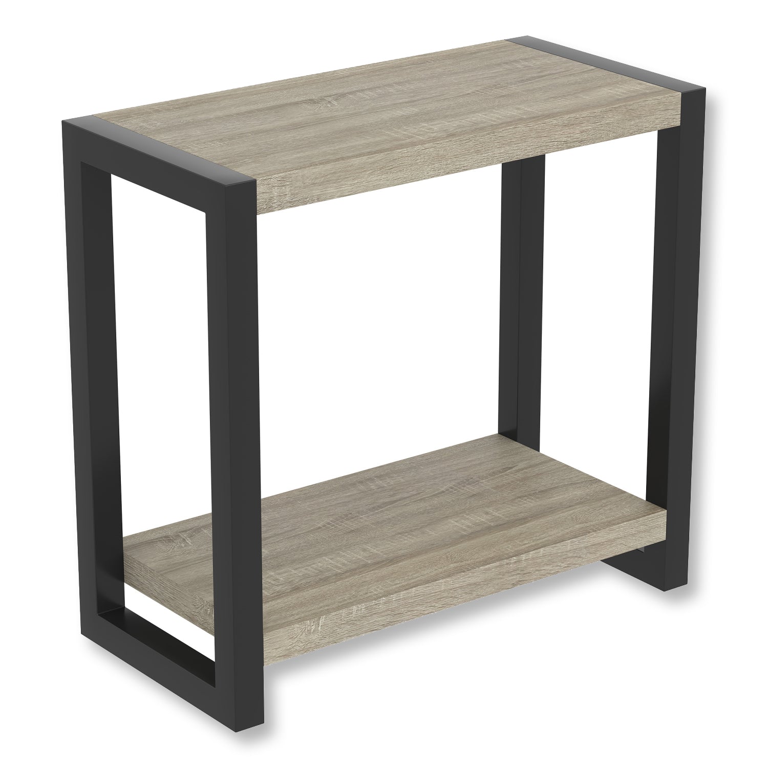 Safdie & Co Table Accent 23" de Long avec 1 Tablette pour Salon, Taupe Foncé - Simple Boutique