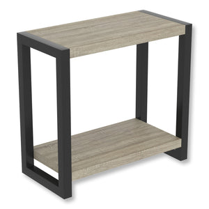 Safdie & Co Table Accent 23" de Long avec 1 Tablette pour Salon, Taupe Foncé - Simple Boutique