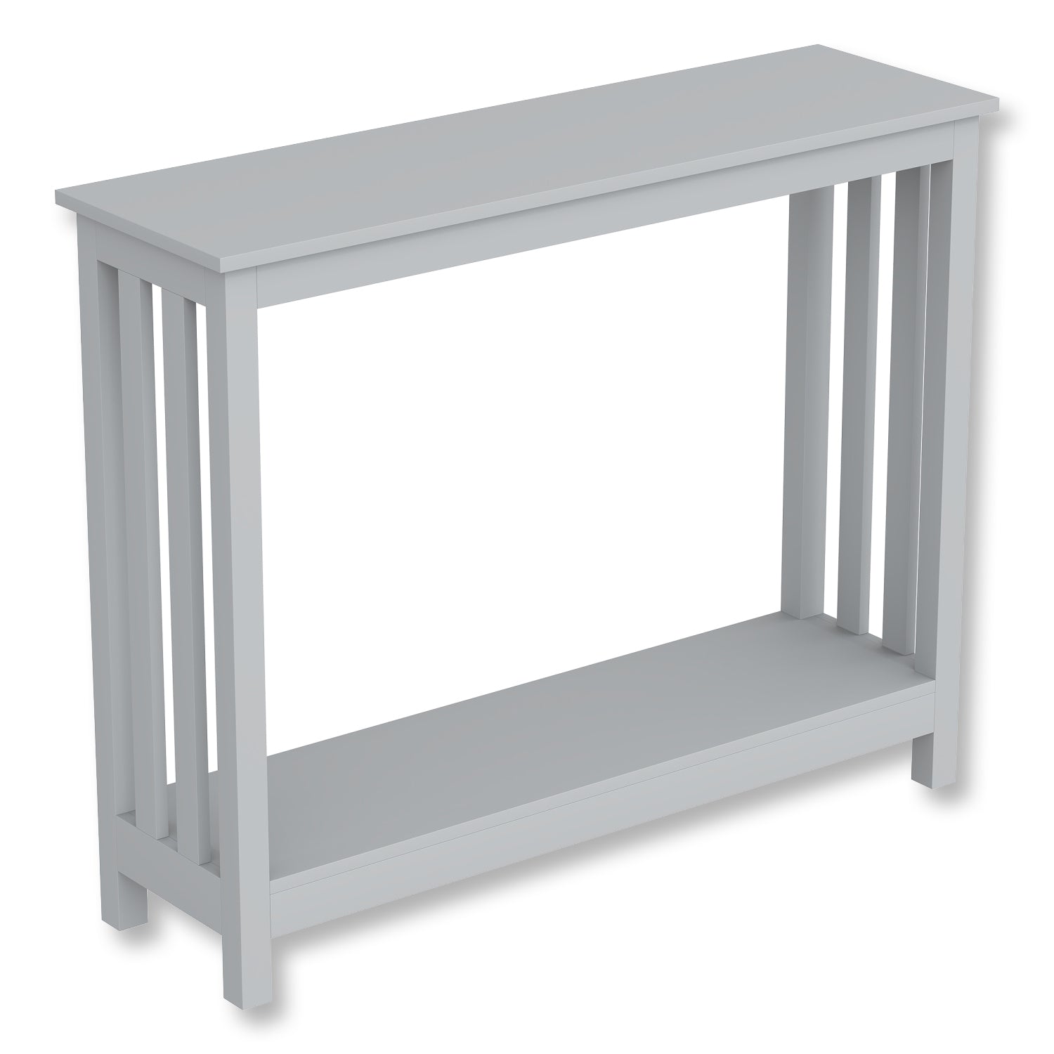 Safdie & Co Table Console ou d'entrée, Table de Sofa Divan, Table Accent 39" de Long avec 1 Tablette pour Salon, Gris Pâle - Simple Boutique
