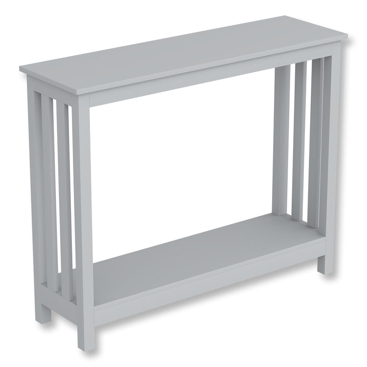 Safdie & Co Table Console ou d'entrée, Table de Sofa Divan, Table Accent 39" de Long avec 1 Tablette pour Salon, Gris Pâle - Simple Boutique