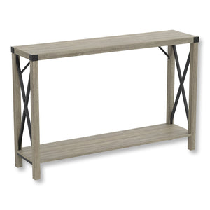 Safdie & Co Table Console ou d'entrée, Table de Sofa Divan, Table Accent 46" de Long avec 1 Tablette pour Salon, Taupe Foncé - Simple Boutique