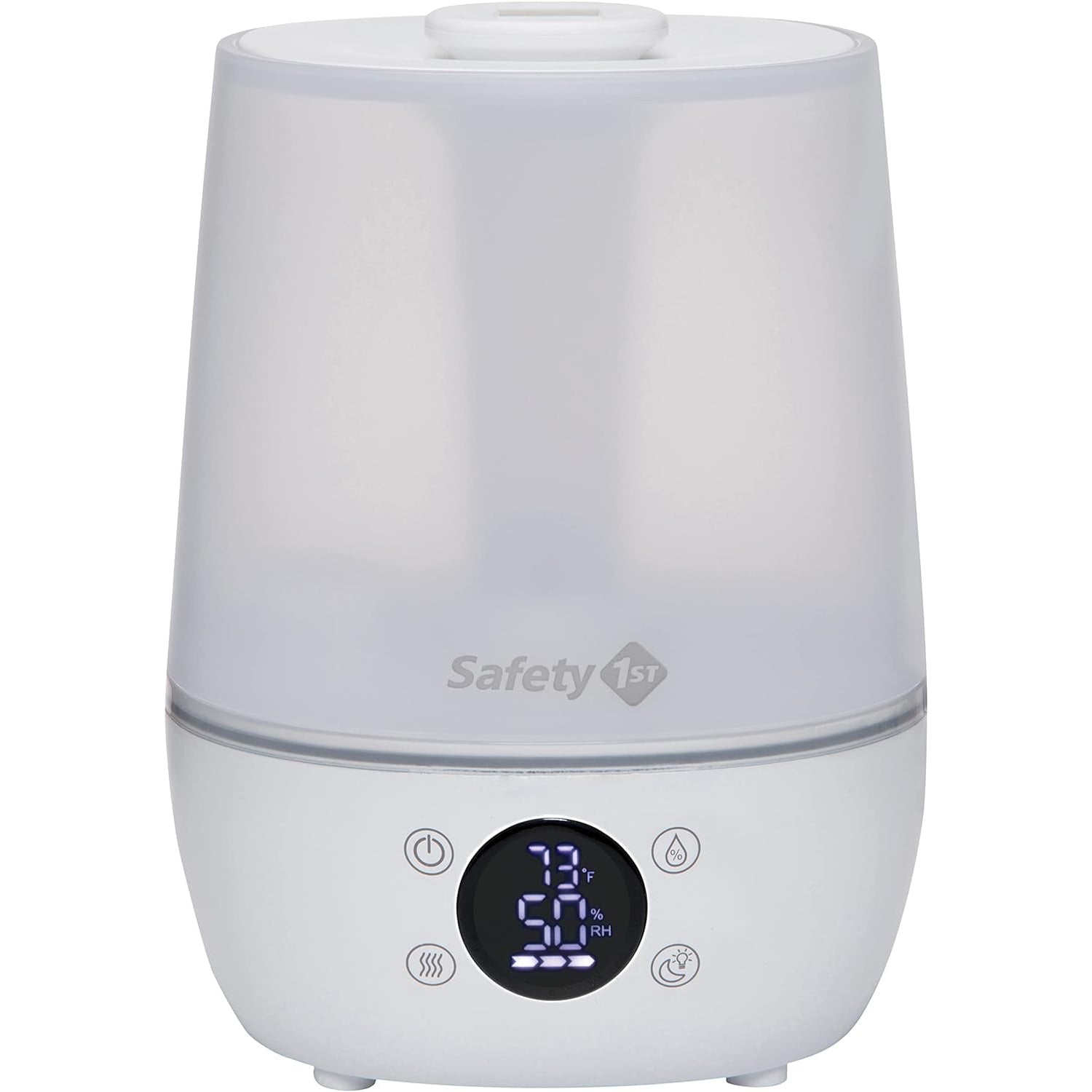 Safety 1st - Humidificateur Sans Filtre, Detecte la Température et Le Niveau D'humidité, Blanc - Simple Boutique