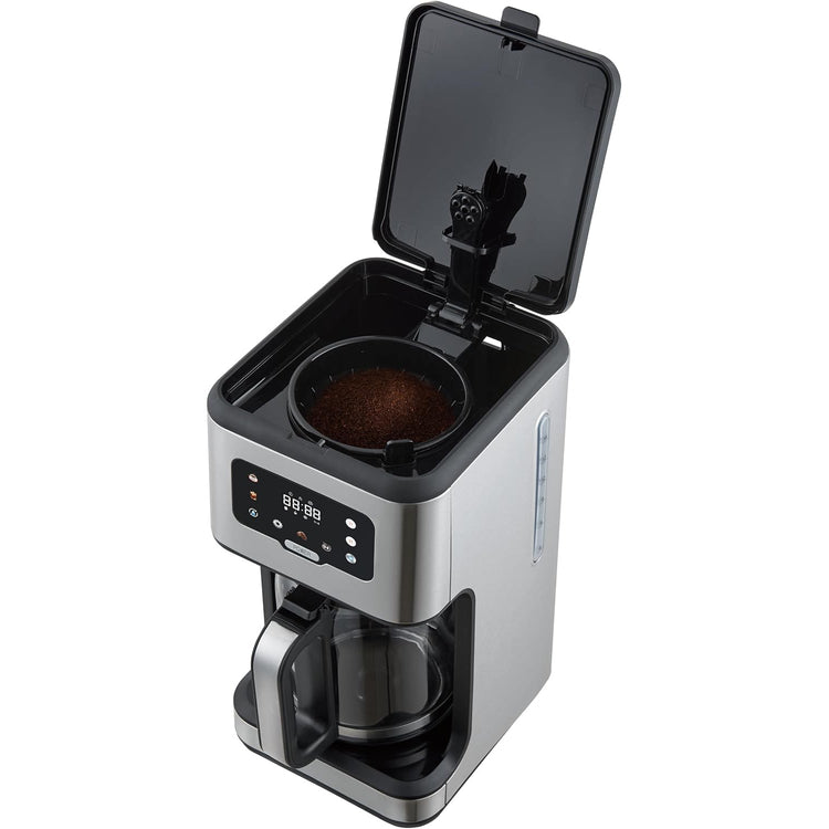 Salton - Cafetière Numérique Programmable, Capacité de 14 Tasses, Pour Café Chaud ou Froid, Acier Inoxydable - Simple Boutique
