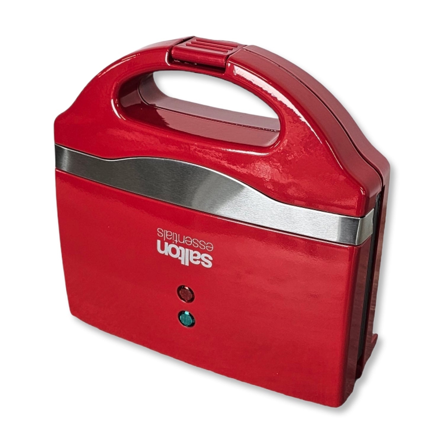 Salton Essentials - Gril à Sandwich Compact avec Suface de Cuisson Anti-Adhésive, Rouge - Simple Boutique