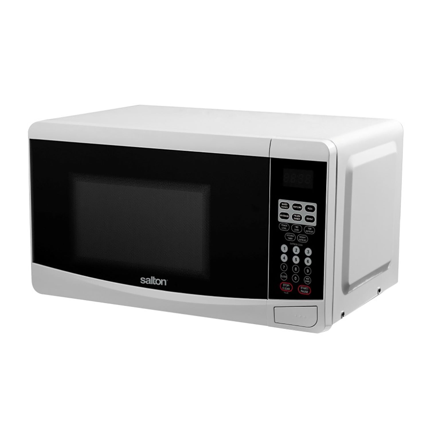 Salton - Four à Micro-Ondes, Capacité de 0.7 Pieds Cubes, 10 Niveaux de Puissance, 700 Watts, Blanc - Simple Boutique