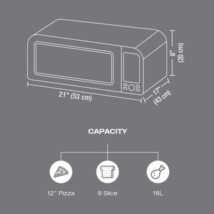 Salton - Four à Pizza Professionnel Pizzadesso, Friture à Air, Déshydrateur, Capacité de 18 Litres, Acier Inoxydable - Simple Boutique