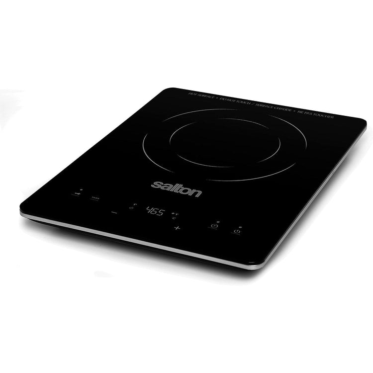 Salton - Plaque de Cuisson à Induction Portable avec Écran LED, Cool Touch et 8 Réglages de Température, Noir - Simple Boutique
