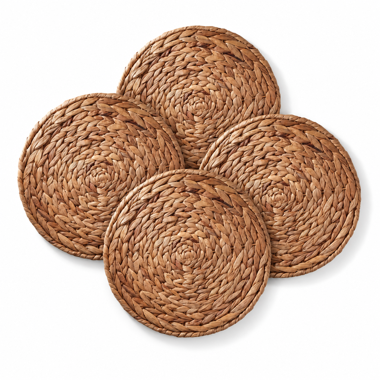 Set de table rond en jacinthe d'eau JS Gourmet — Lot de 4