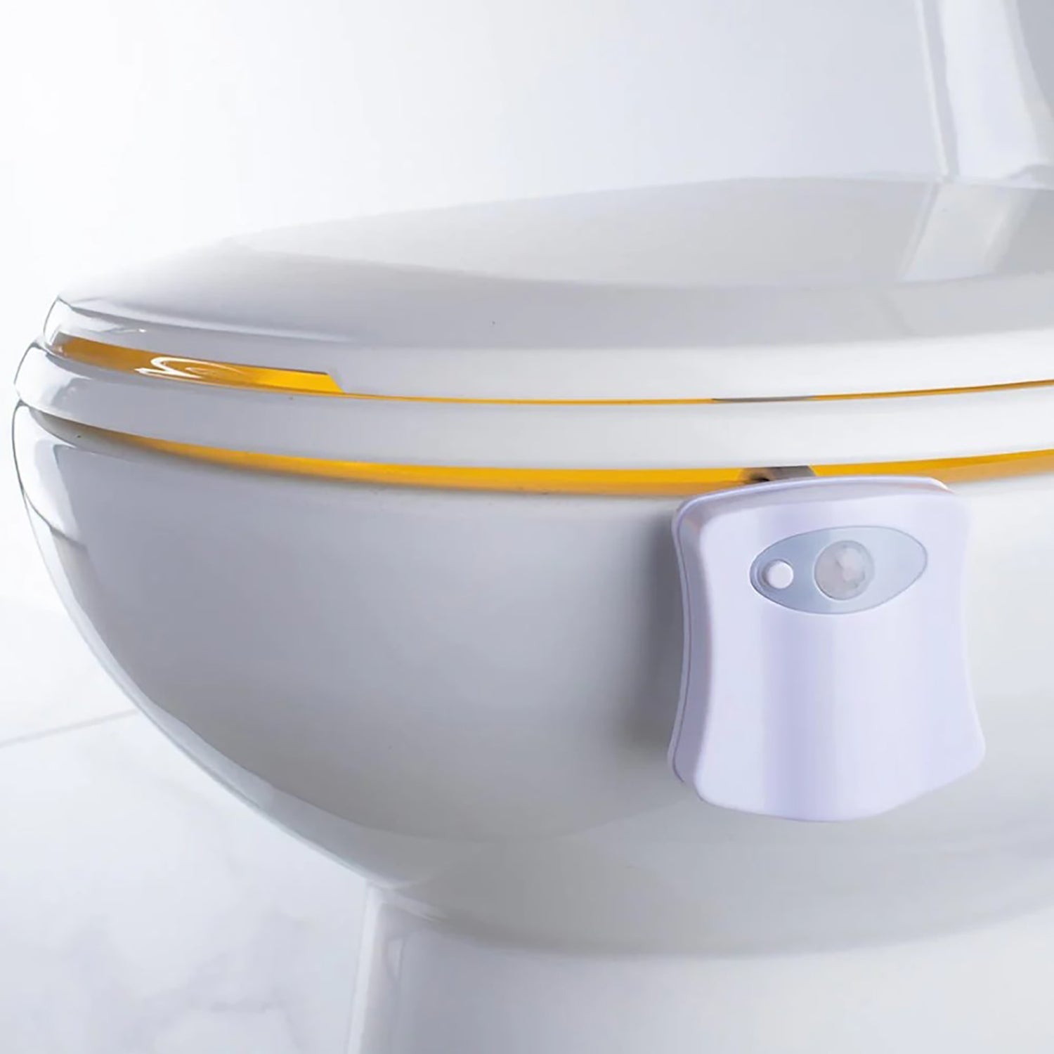 Sharper Image - Lampe LED pour Toilette avec Détecteur de Mouvement, 8 Couleurs d'éclairage - Simple Boutique