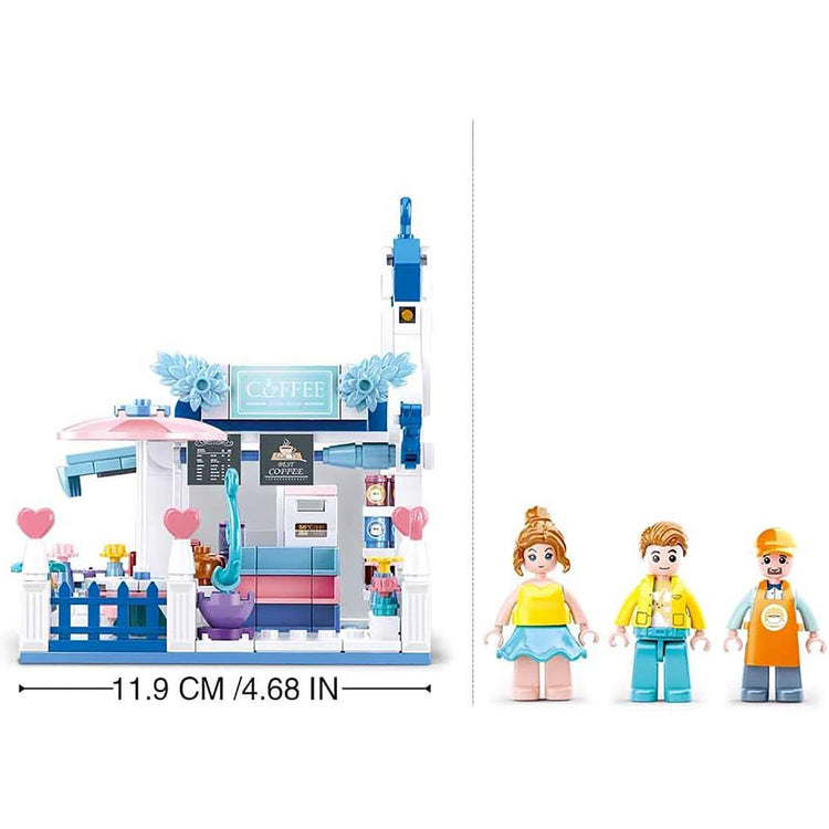 Sluban - Ensemble de Blocs de Construction Café de Rêve avec 3 Figurines, 289 Pièces - Simple Boutique