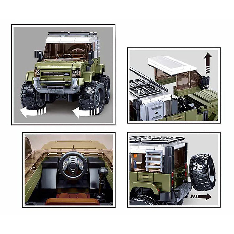 Sluban - Ensemble de Blocs de Construction Camion SUV avec 1 Figurine, 317 Pièces - Simple Boutique
