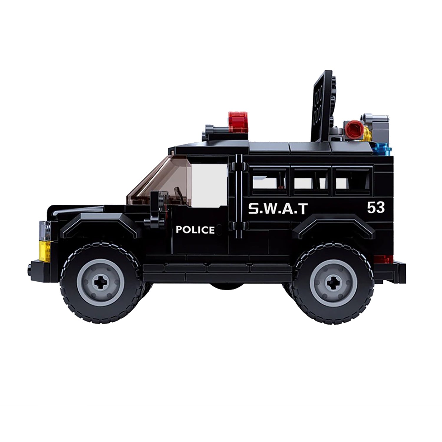 Sluban - Ensemble de Blocs de Construction Camion de Police et VTT avec 3 Figirunes, 293 Pièces - Simple Boutique