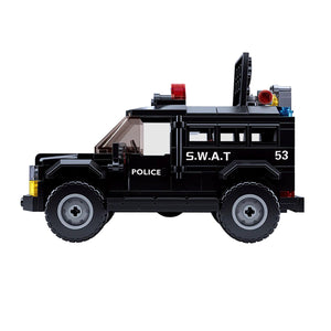 Sluban - Ensemble de Blocs de Construction Camion de Police et VTT avec 3 Figirunes, 293 Pièces - Simple Boutique