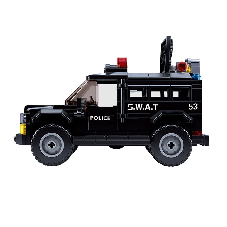 Sluban - Ensemble de Blocs de Construction Camion de Police et VTT avec 3 Figirunes, 293 Pièces - Simple Boutique