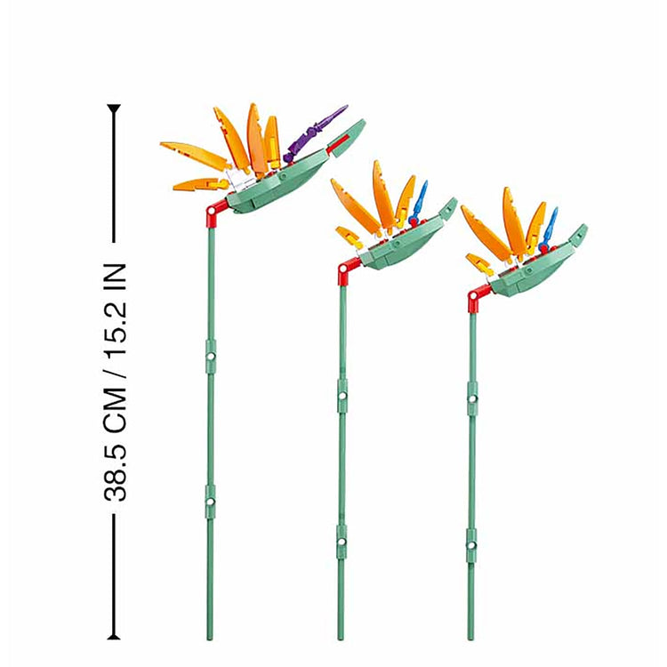 Sluban - Ensemble de Blocs de Construction Fleurs Oiseaux du Paradis, 269 Pièces - Simple Boutique