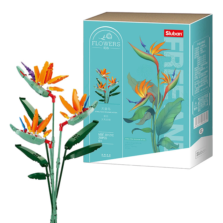 Sluban - Ensemble de Blocs de Construction Fleurs Oiseaux du Paradis, 269 Pièces - Simple Boutique