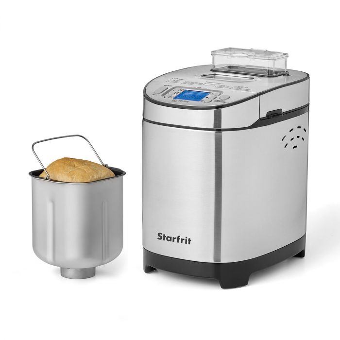 Stafrit - Machine à Pain, 13 Options de Cuissons, 1.5 ou 2 Livre, 550 Watts, Acier Inoxydable - Simple Boutique