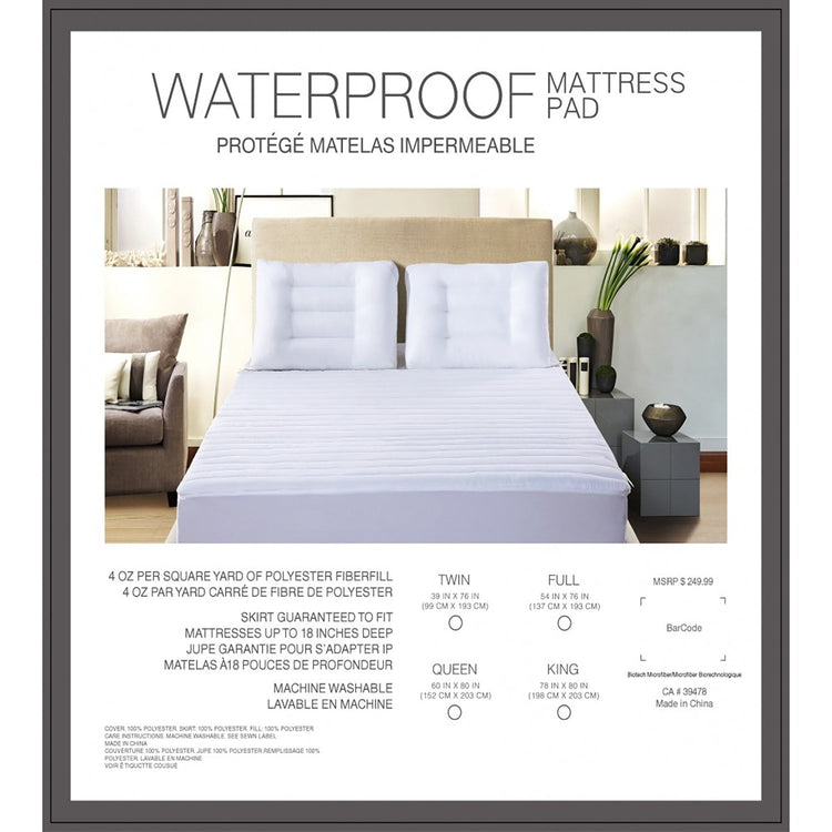 StarNight - Protège-Matelas Matelassé, Imperméable (Disponible en 2 Grandeurs) - Simple Boutique