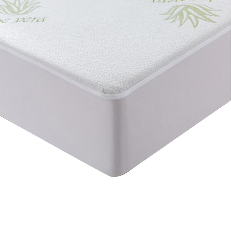 StarNight - Protège-Matelas Rembourré Bambou Aloès Vera, Hypoallergénique - Double - Simple Boutique