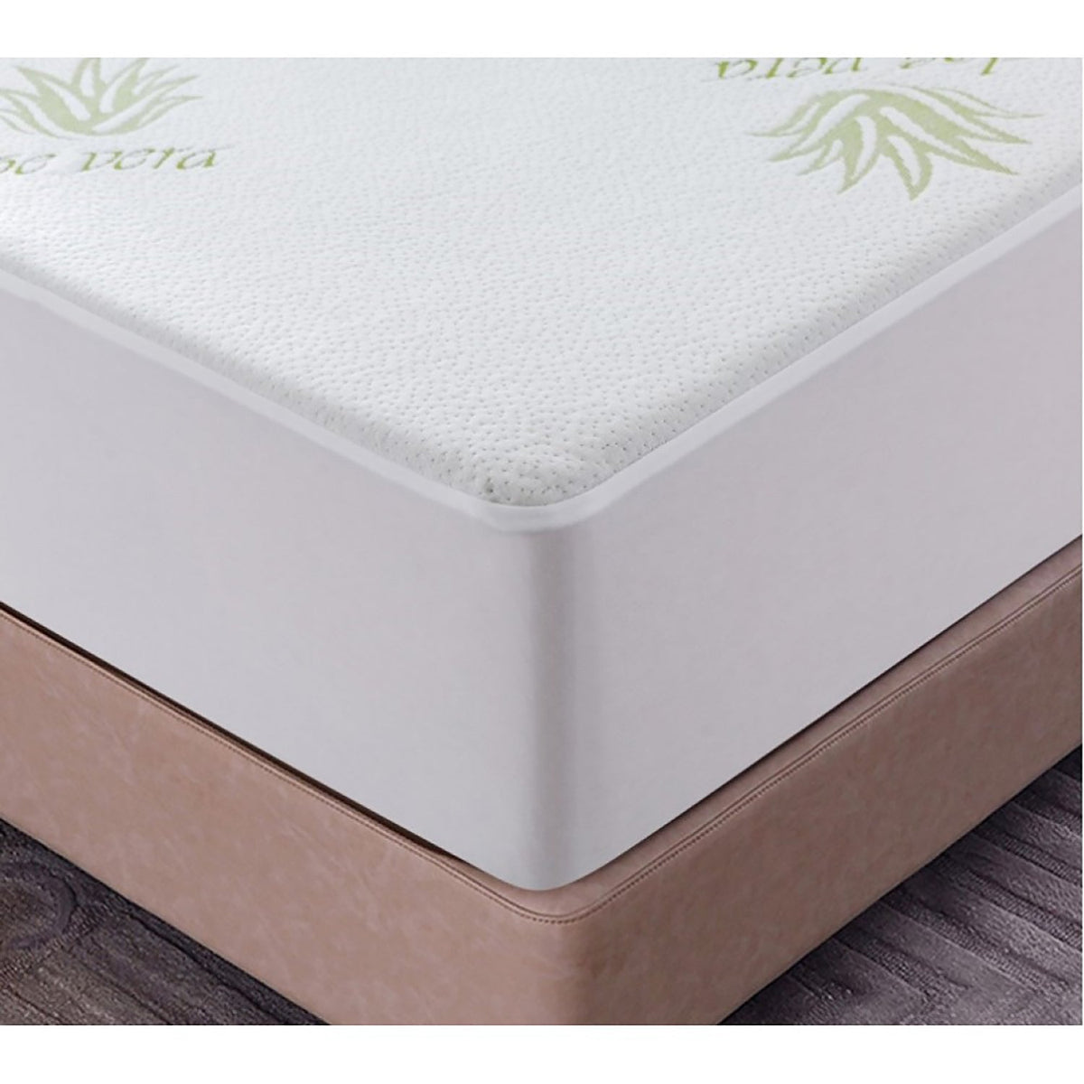 StarNight - Protège-Matelas Rembourré Bambou Aloès Vera, Hypoallergénique - King - Simple Boutique