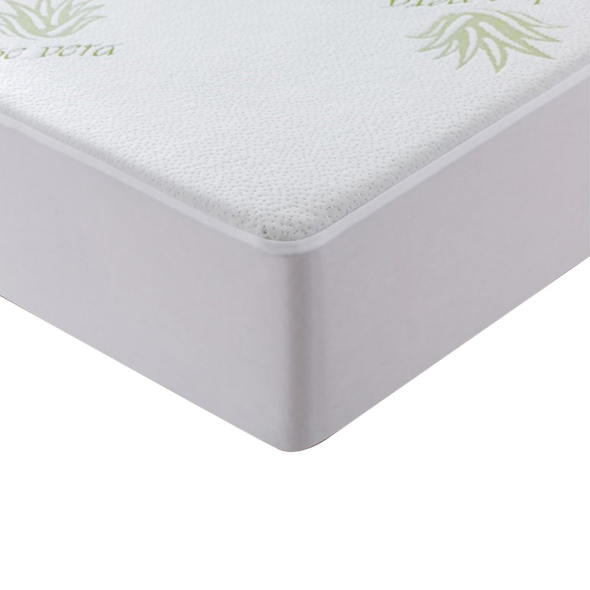 StarNight - Protège-Matelas Rembourré Bambou Aloès Vera, Hypoallergénique - Queen - Simple Boutique