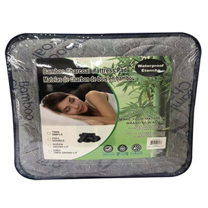 StarNight - Protège-Matelas Rembourré Bambou Charbon, Imperméable (4 Grandeurs Disponibles) - Simple Boutique