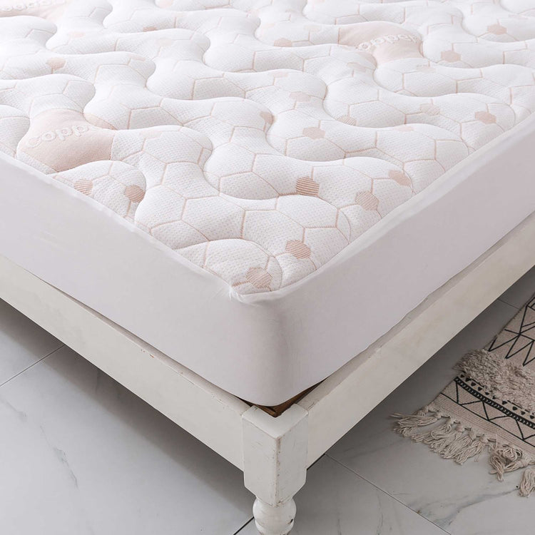 StarNight - Protège-Matelas Rembourré en Cuivre, Imperméable - King - Simple Boutique