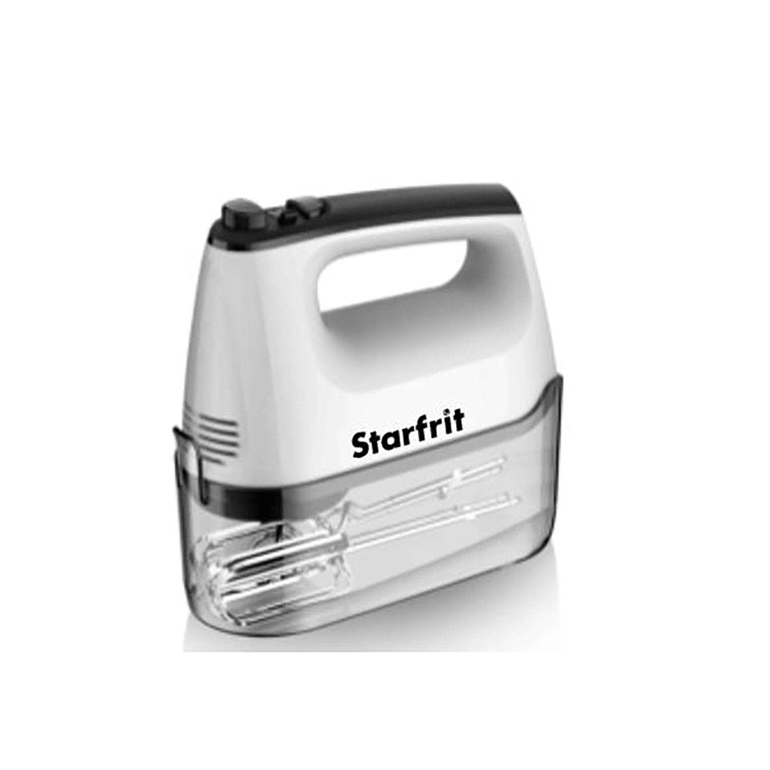 Starfrit - Batteur à Main Électrique Avec Boitier de Rangement et Accessoires, Blanc