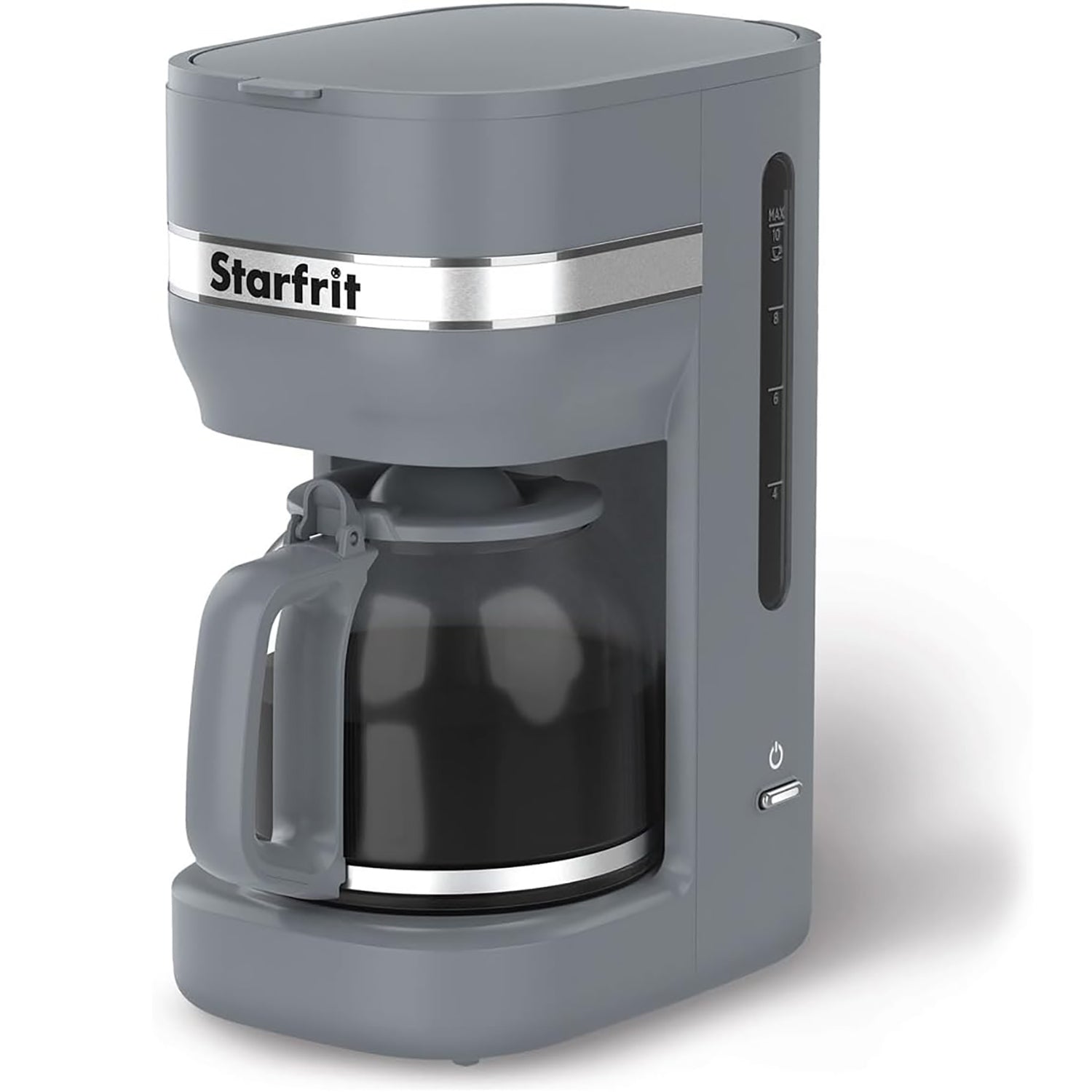 Starfrit - Cafetière 10 Tasses, Fonction Maintien au Chaud, 900 Watts, Gris - Simple Boutique