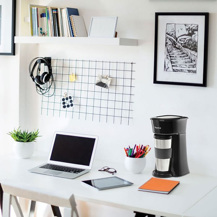 Starfrit - Cafetière à Portion Individuelle, Base antidérapante, Compact, Noir - Simple Boutique