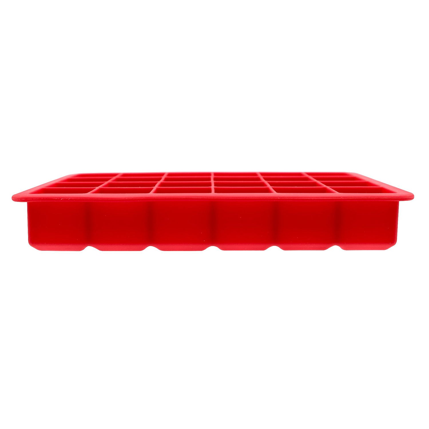 Starfrit - Ensemble de 2 Moules à Glaçon en Silicone Souple, Capacité de 24 Cubes, Rouge - Simple Boutique