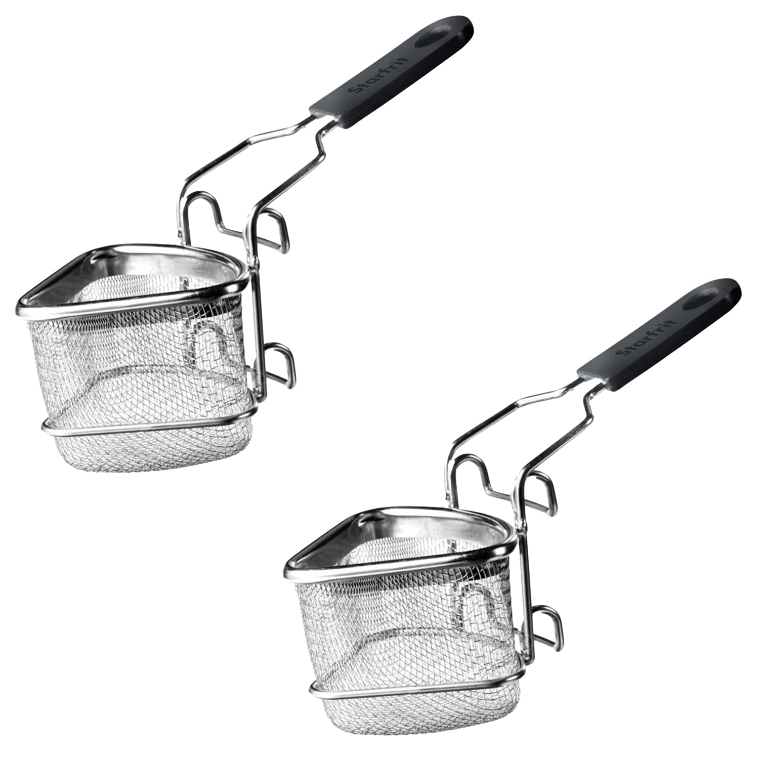 Starfrit - Ensemble de 2 Paniers de Cuisson pour Fondue en Acier Inoxydable - Simple Boutique
