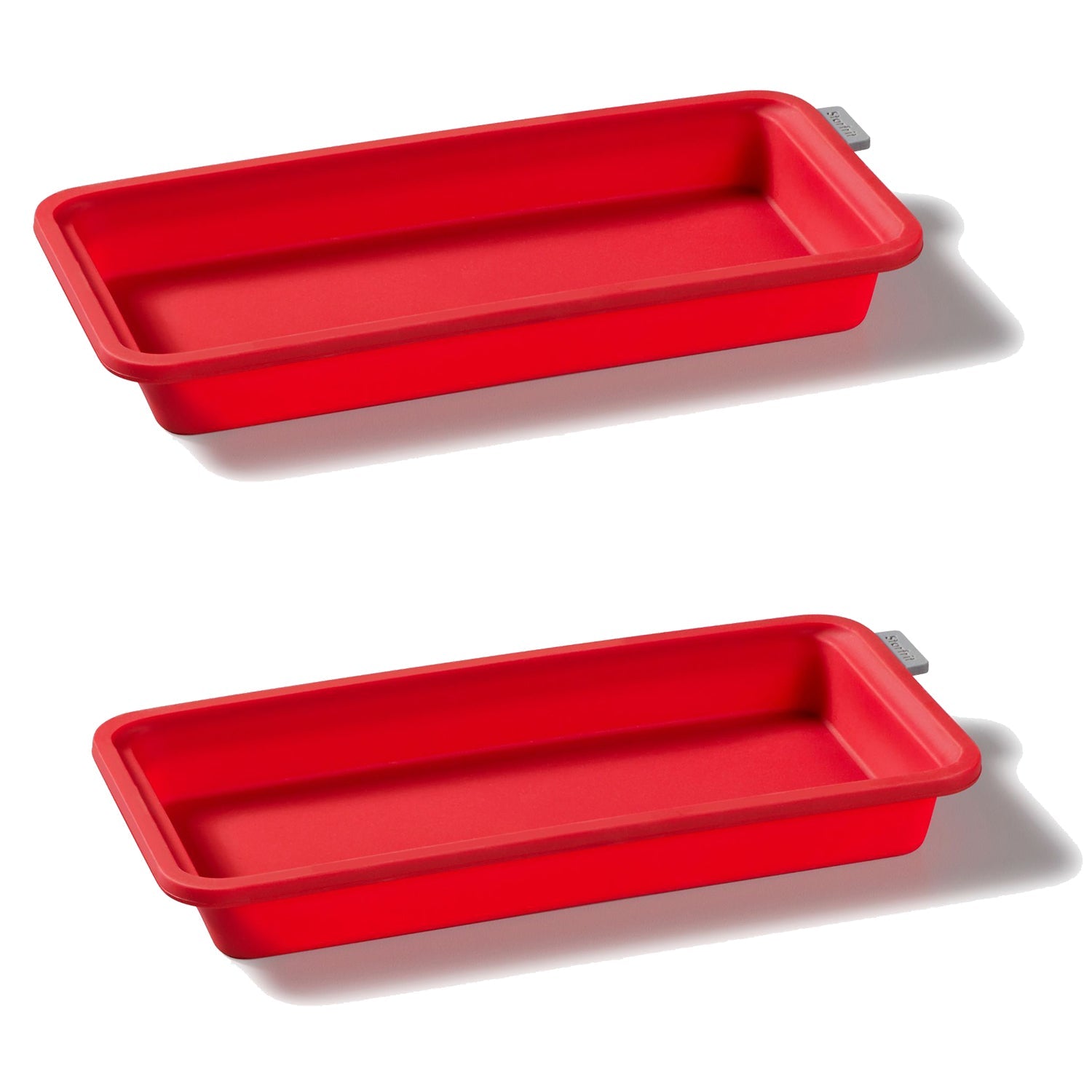 Starfrit - Ensemble de 2 Plats de Cuisson en Silicone Souple, Va au Lave-Vaiselle, Rouge - Simple Boutique