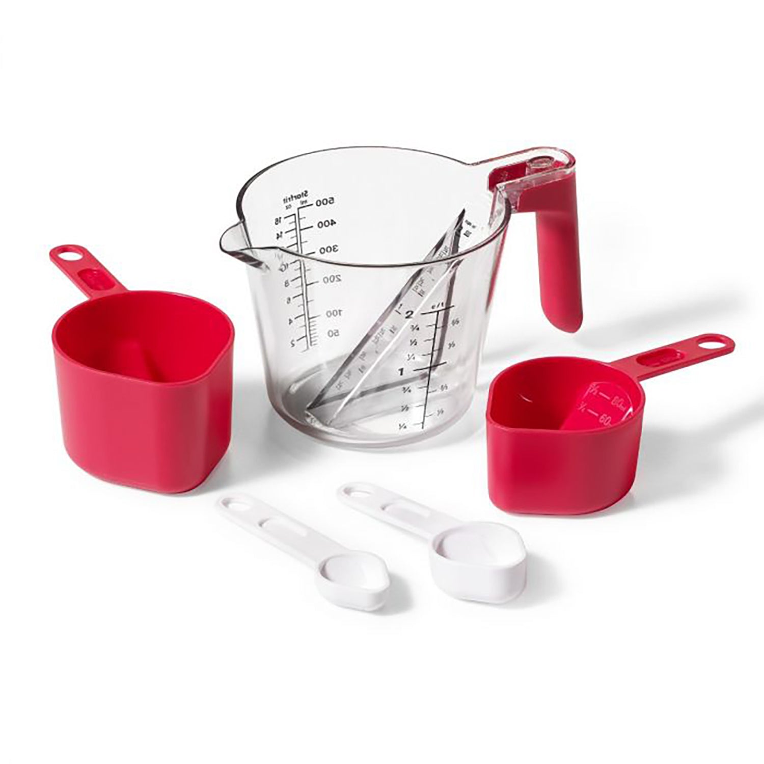 Starfrit - Ensemble de 5 Tasses à Mesurer Emboitable, Vont au Lave-Vaisselle et au Micro-Ondes - Simple Boutique