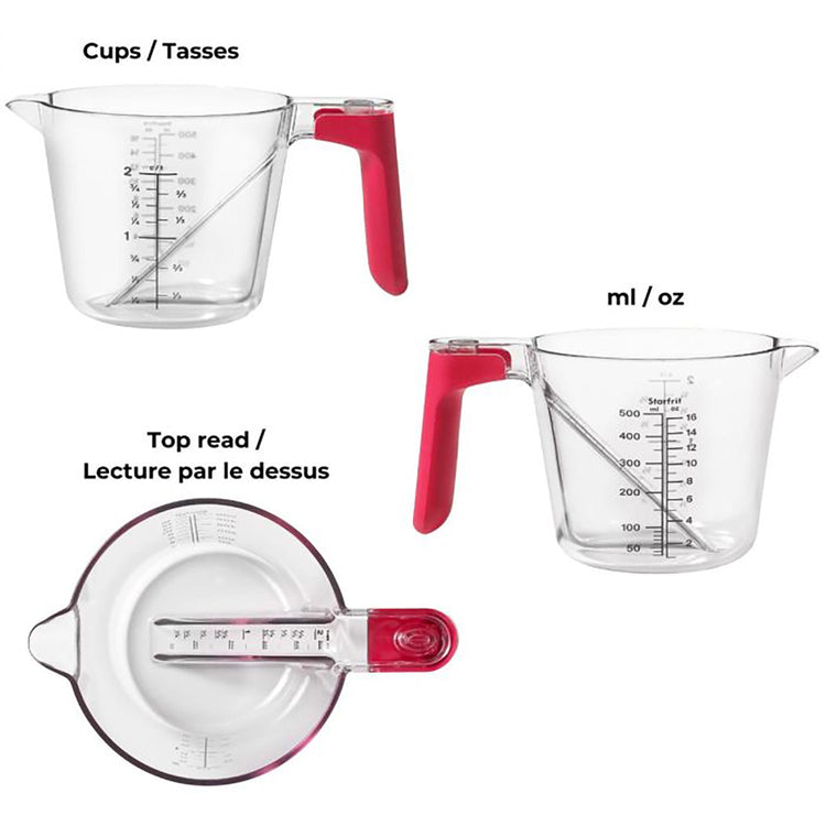 Starfrit - Ensemble de 5 Tasses à Mesurer Emboitable, Vont au Lave-Vaisselle et au Micro-Ondes - Simple Boutique