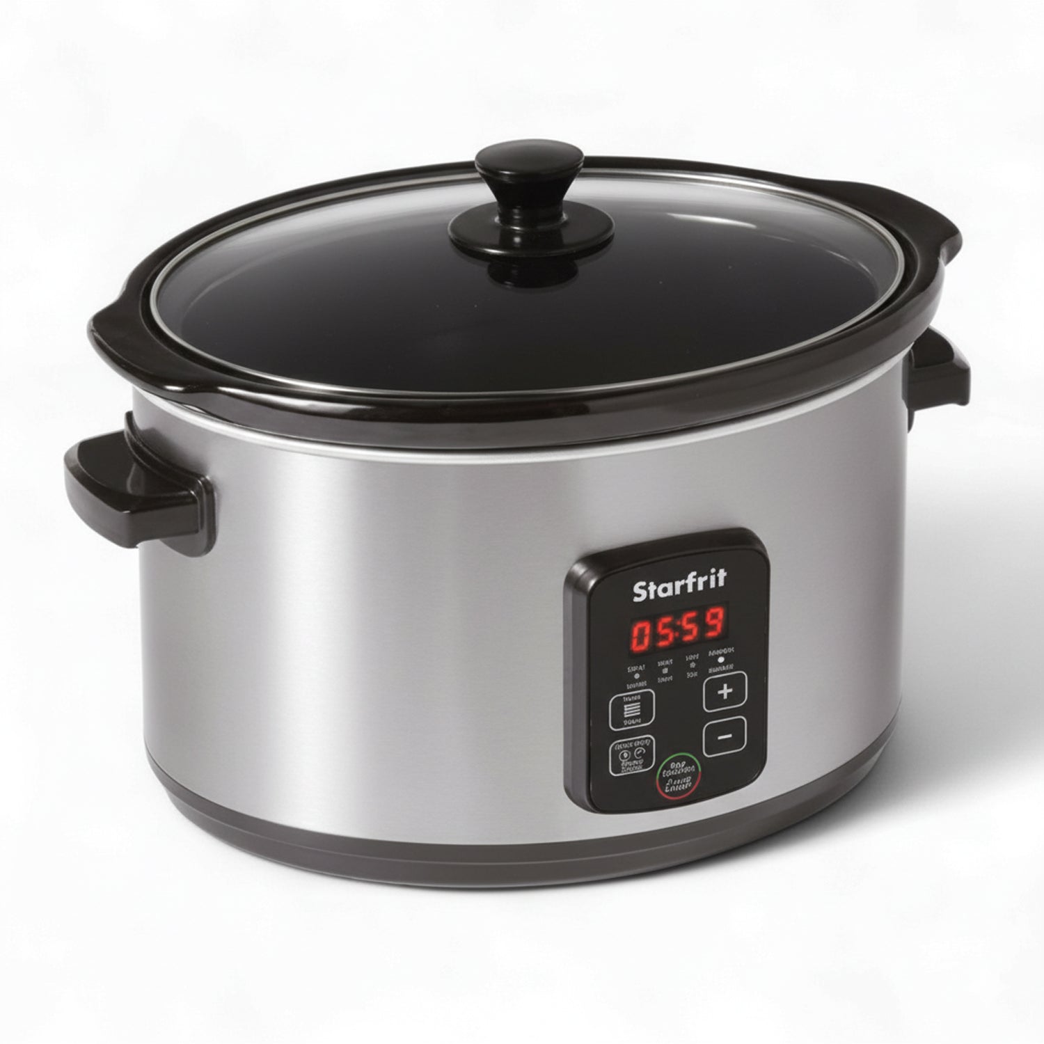 Starfrit Essentials – Mijoteuse Numérique Programmable 6,5 QT (6,1 L) – Céramique Amovible, 320 W, Acier Inoxydable - Simple Boutique