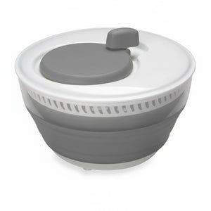 Starfrit - Essoreuse à Salade Repliable, Capacité de 3 Litres, Lavable au Lave-Vaiselle, Gris - Simple Boutique
