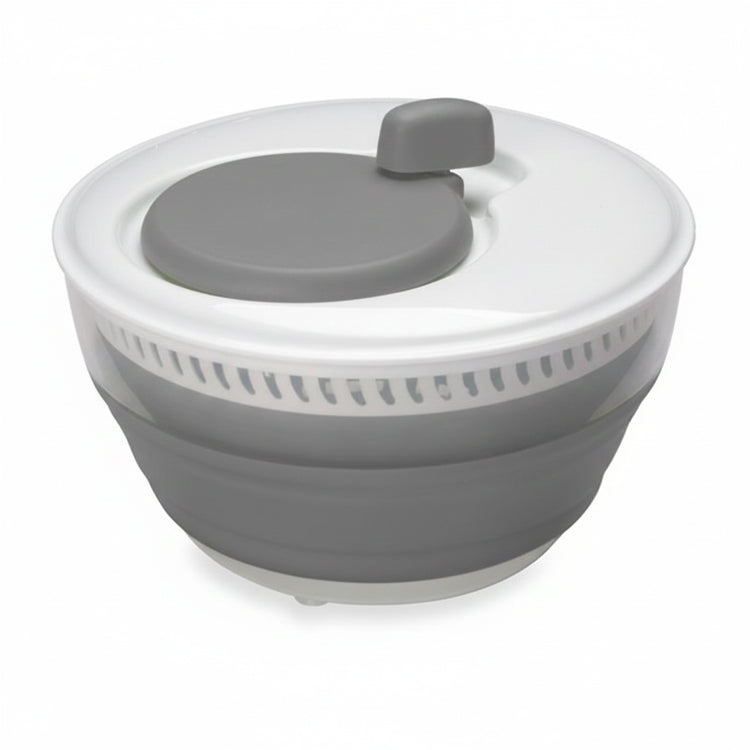 Starfrit - Essoreuse à Salade Repliable, Capacité de 3 Litres, Lavable au Lave-Vaiselle, Gris - Simple Boutique