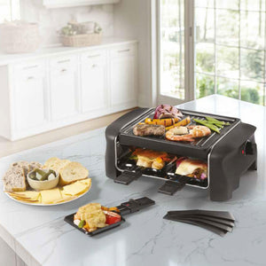 Starfrit Gril à raclette pour 4 personnes, antiadhésif, 600 W, contrôle de température - Simple Boutique
