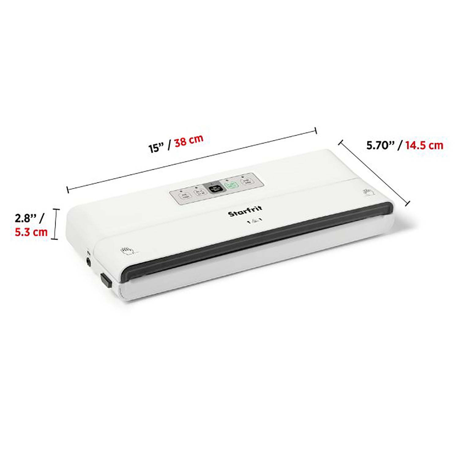 Starfrit - Machine à Emballer Sous-Vide pour Aliment, Comprend 1 Rouleau de Sac, Blanc - Simple Boutique
