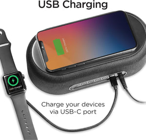 Station de Recharge Sans Fil et Réveil Numérique Bluetooth avec Éclairage - iBTW112 - Simple Boutique