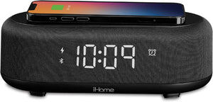 Station de Recharge Sans Fil et Réveil Numérique Bluetooth avec Éclairage - iBTW112 - Simple Boutique