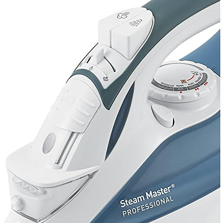 Sunbeam - Fer à Repasser SteamMaster avec Semelle Antiadhésive, Cordon Rétractable, 1200 Watts, Bleu - Simple Boutique