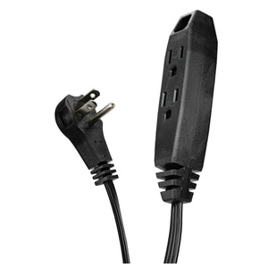 SyncPower SP-EXT3-10BK Rallonge de 10 Pieds avec Connecteur à 3 Prises Noir - Simple Boutique