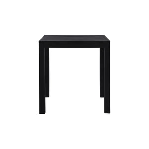 Table Bistro Carrée Summer, 28" de Largeur, Intérieur/Extérieur, Noir - Simple Boutique