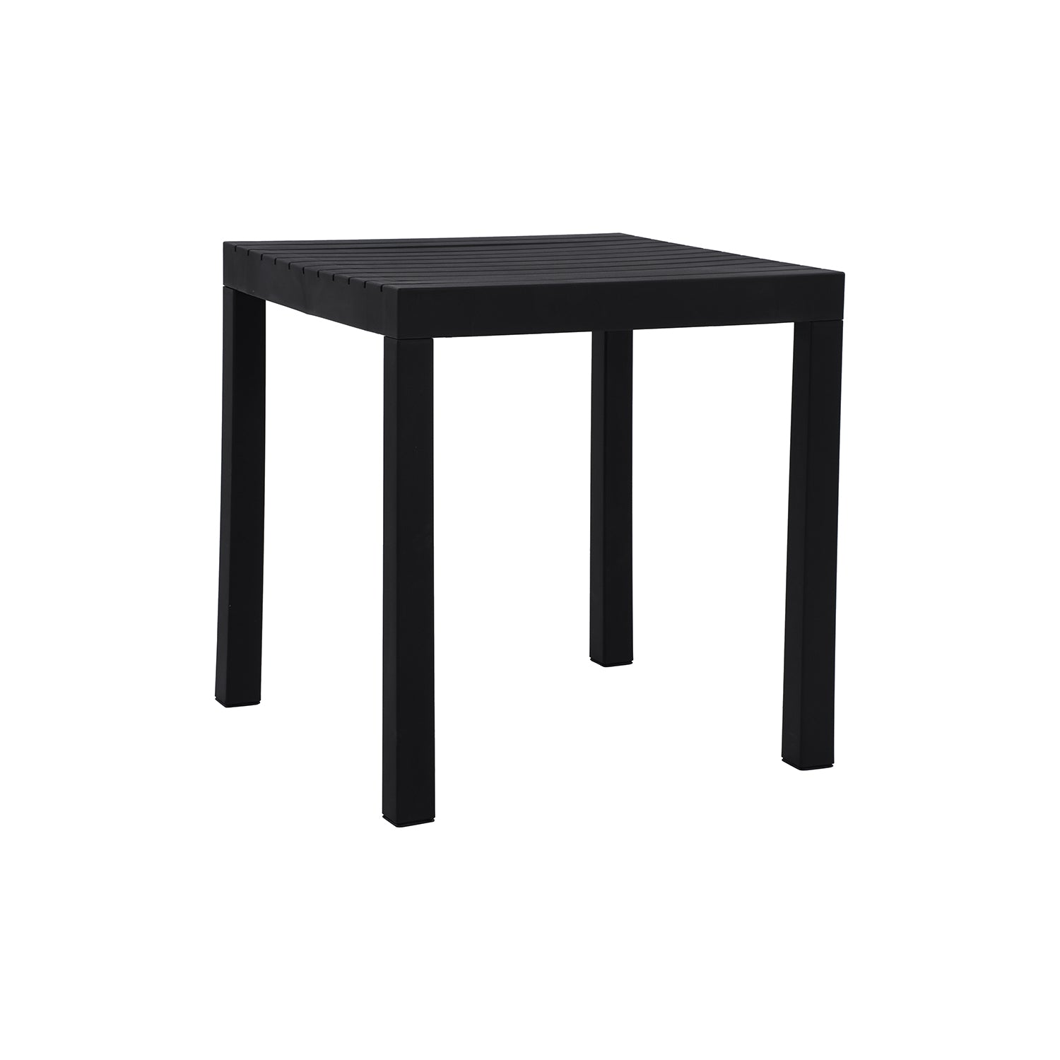 Table Bistro Carrée Summer, 28" de Largeur, Intérieur/Extérieur, Noir - Simple Boutique