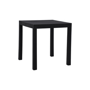 Table Bistro Carrée Summer, 28" de Largeur, Intérieur/Extérieur, Noir - Simple Boutique